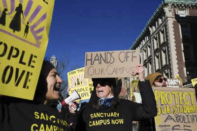 12 Columbia University faculty and students arrested after anti-ICE protest